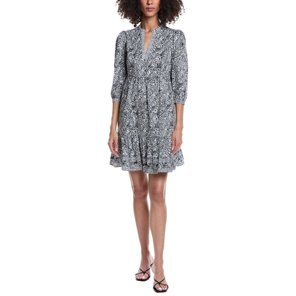 Tyler Böe Womens  Karli Border Animals Mini Dress, Black